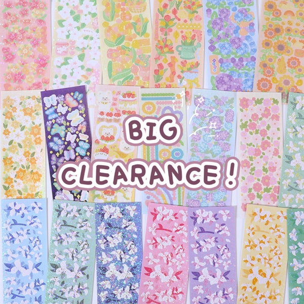 CLEARANCE!! Cute Korean Sticker Grab Bag | Polco, Bullet journal, Penpal supplies, Phone case deco, Sticker Pack, Kawaii Assorted Stickers