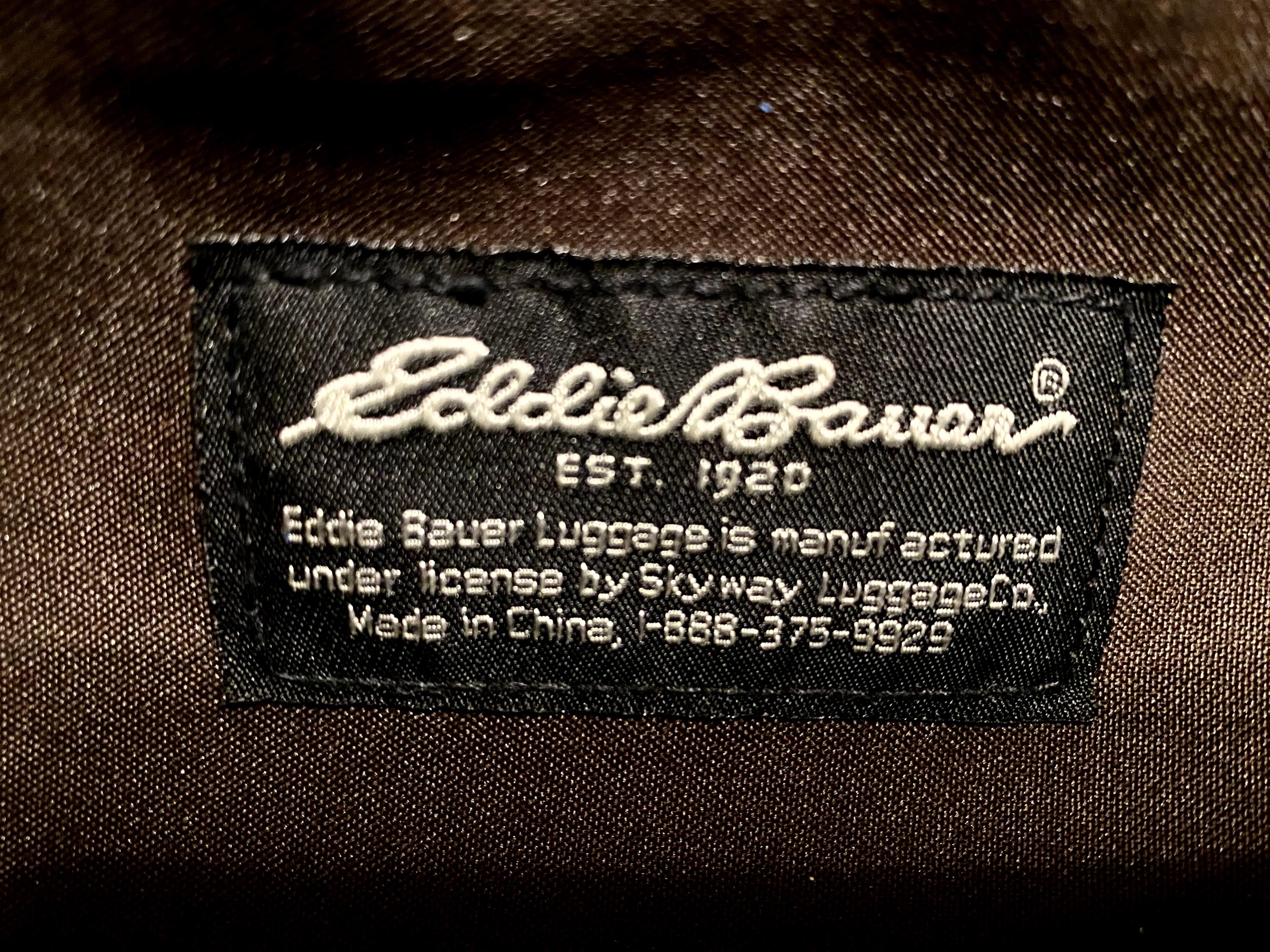 Vintage EDDIE BAUER X SKYWAY Plaid Weekend Bag / Tote - Brown 