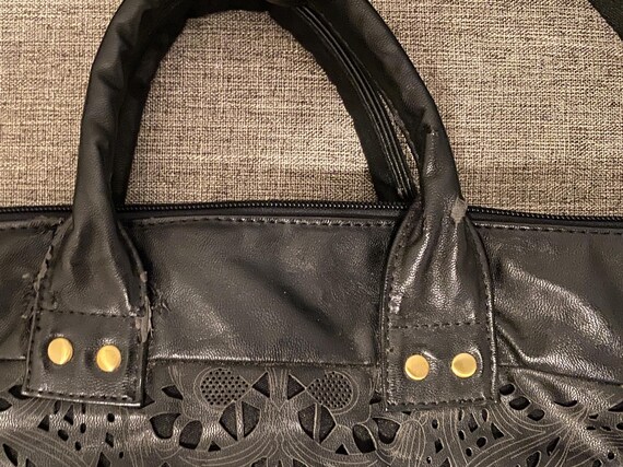 DIVA Design black handbag - Openwork pattern - To… - image 4