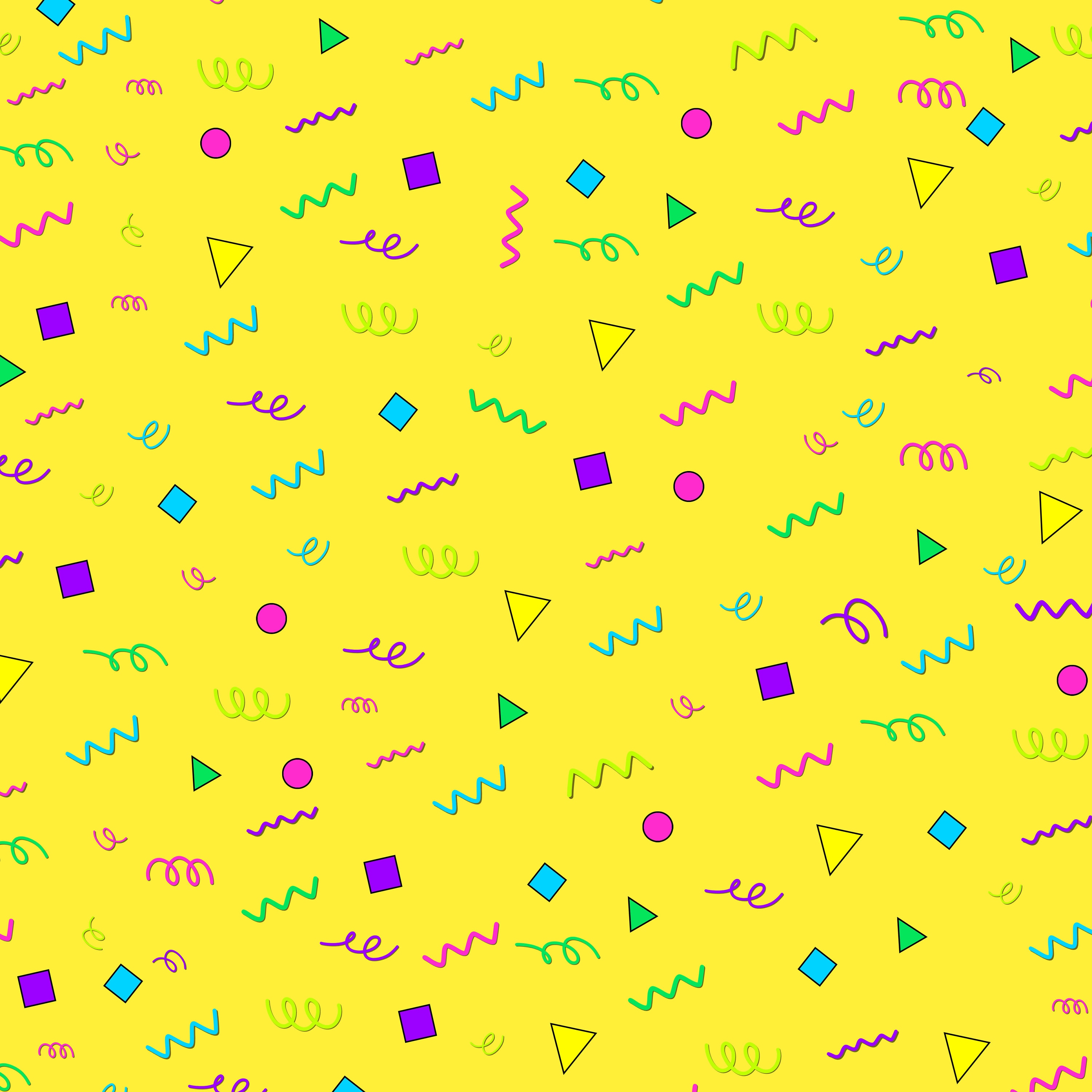 Yellow 90s Background 90s Aesthetic 90s Style 90s Patterns 90s Colors
