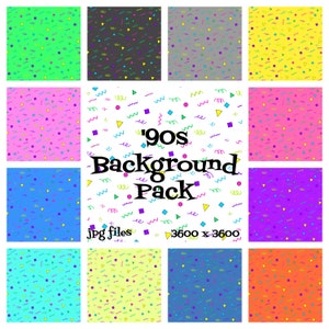 Fond des années 90 | Esthétique des années 90 | style des années 90 | Motifs des années 90 | Couleurs des années 90 | Papier numérique des années 90 | Motifs des années 90 | Fonds des années 90 | années 90
