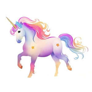 Kinderbild Einhorn | Kinderposter Einhorn | Poster Kinderbild | Wandbild Kinderzimmer Einhorn | Baby Einhorn | Einhorn Wanddeko