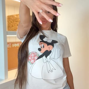 Disney Wedding Bride Minnie T-Shirt or Sweatshirt.