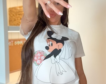 Disney Wedding Bride Minnie T-Shirt or Sweatshirt.