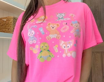 T-shirt ou sweat-shirt d'été Disney Duffy and Friends Beach.