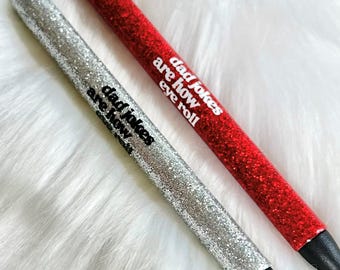 Lustiger Glitter InkJoy Gelstift: Papa Witze, Wortspiel Liebhaber Geschenk
