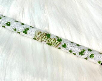 St. Patricks Day Lucky InkJoy Gel Glitzer Klee Glück irischer Mitbewohner Geschenk St. Paddy's Day Lucky Pot of Gold grüne Kleeblätter