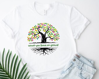 Teacher Shirt Inspirational Gift Mentor Coach Motivation Educator Tee Student Impactful T-Shirt Quote Growth Focus Educational Slogan