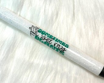 Gartenliebhaber InkJoy Gel Glitter Stift Handgemachtes Geschenk für Pflanzenliebhaber Geschenk Lustiger Pflanzenstift Gärtner Geschenkidee Zimmerpflanze Crazy Plant Lady