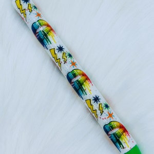 Pop Art InkJoy Gel Glitter Pen Handmade InkJoy Gel Stocking Stuffer Christmas Gift Teenager Gift Teacher Gift Mom Gift