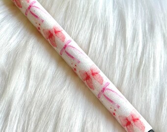 Boog en kersenliefhebber InkJoy Gel Glitterpen Handgemaakte cadeau Kersen met sierlijke strikken Voor Vrienden Huisgenoten Fruitfanaten Zomerliefhebber