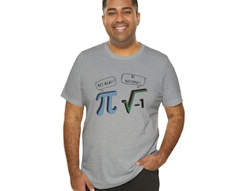 Funny Math Shirt Math Gift Teacher T-Shirt Math Club Pi Symbol Pi Number Back to School Tee Math Lover Get Real Be Rational