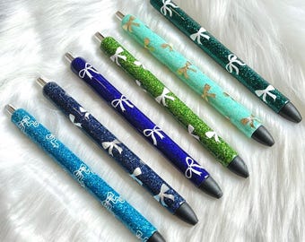 Bolígrafo de gel con purpurina y lazo de cinta InkJoy