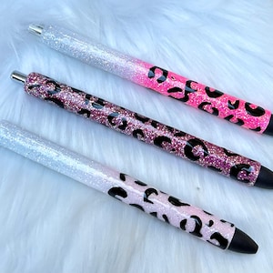 Leopard Print InkJoy Gel Glitter Pen Animal Print Pen