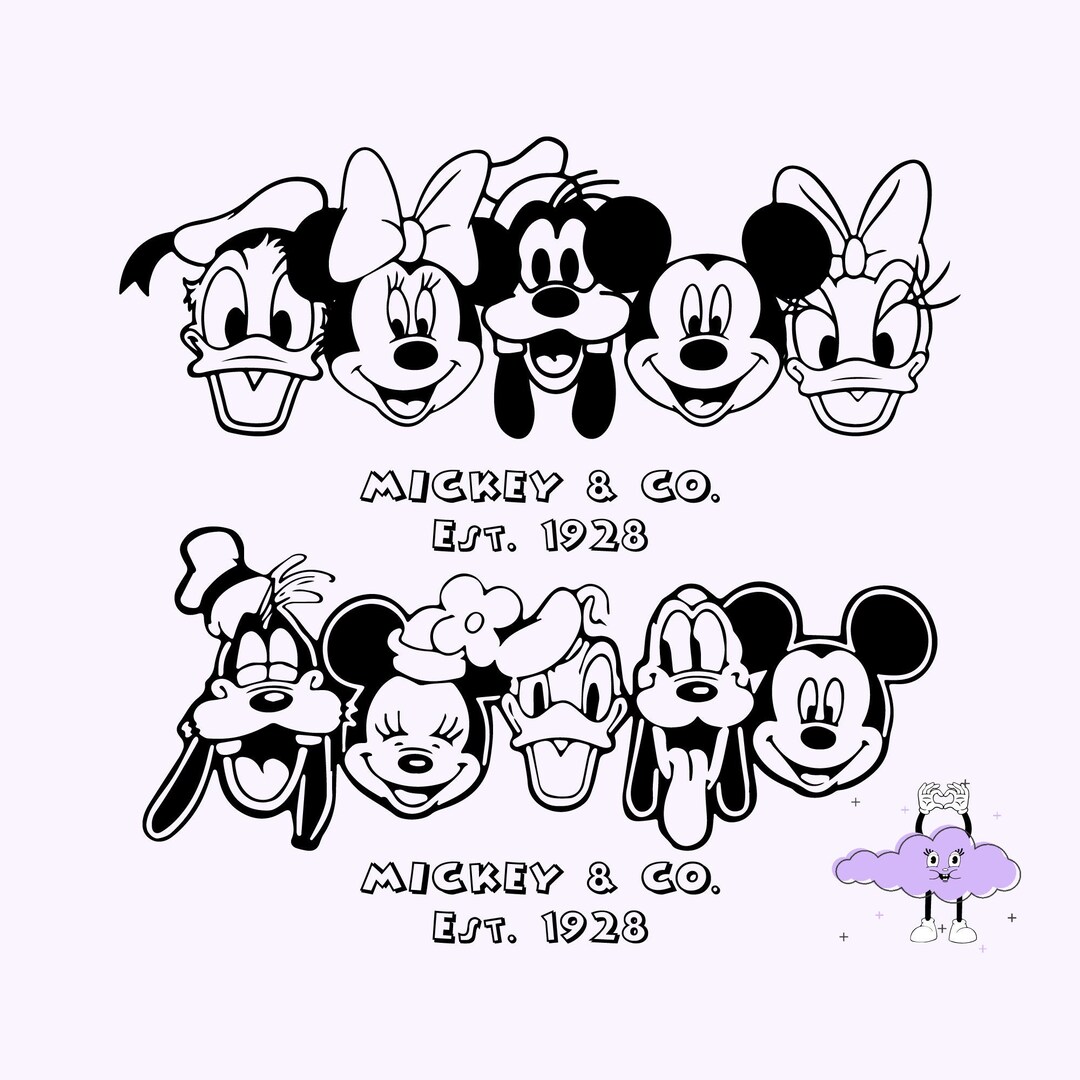 Mickey & Co. SVG PNG Digital Download Mickey and Friend Svg - Etsy