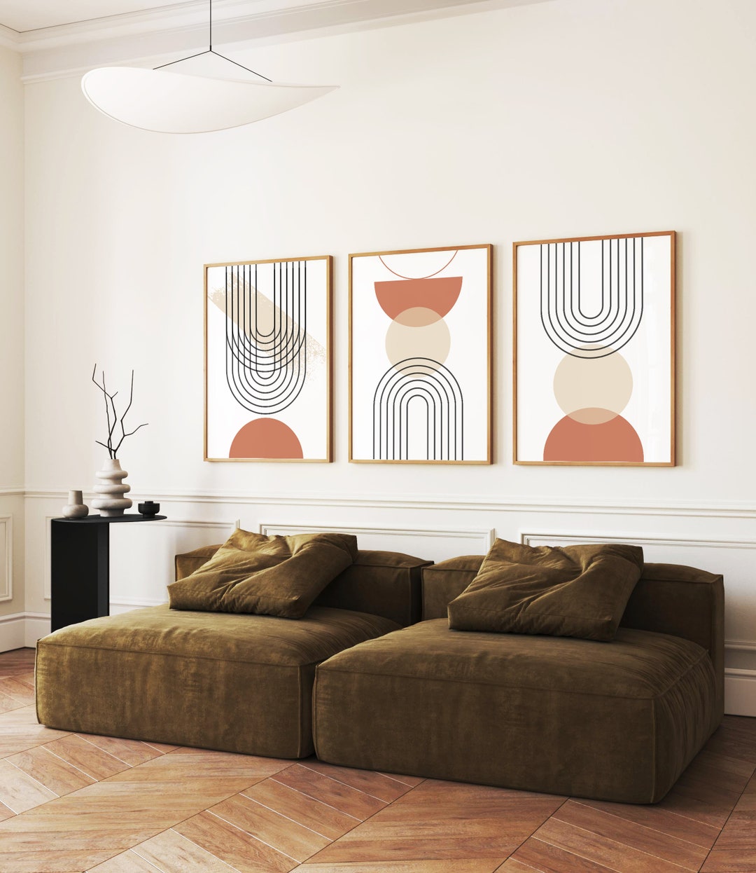 Poster Set Mid Century Print Poster Set of 3 Minimalist - Etsy