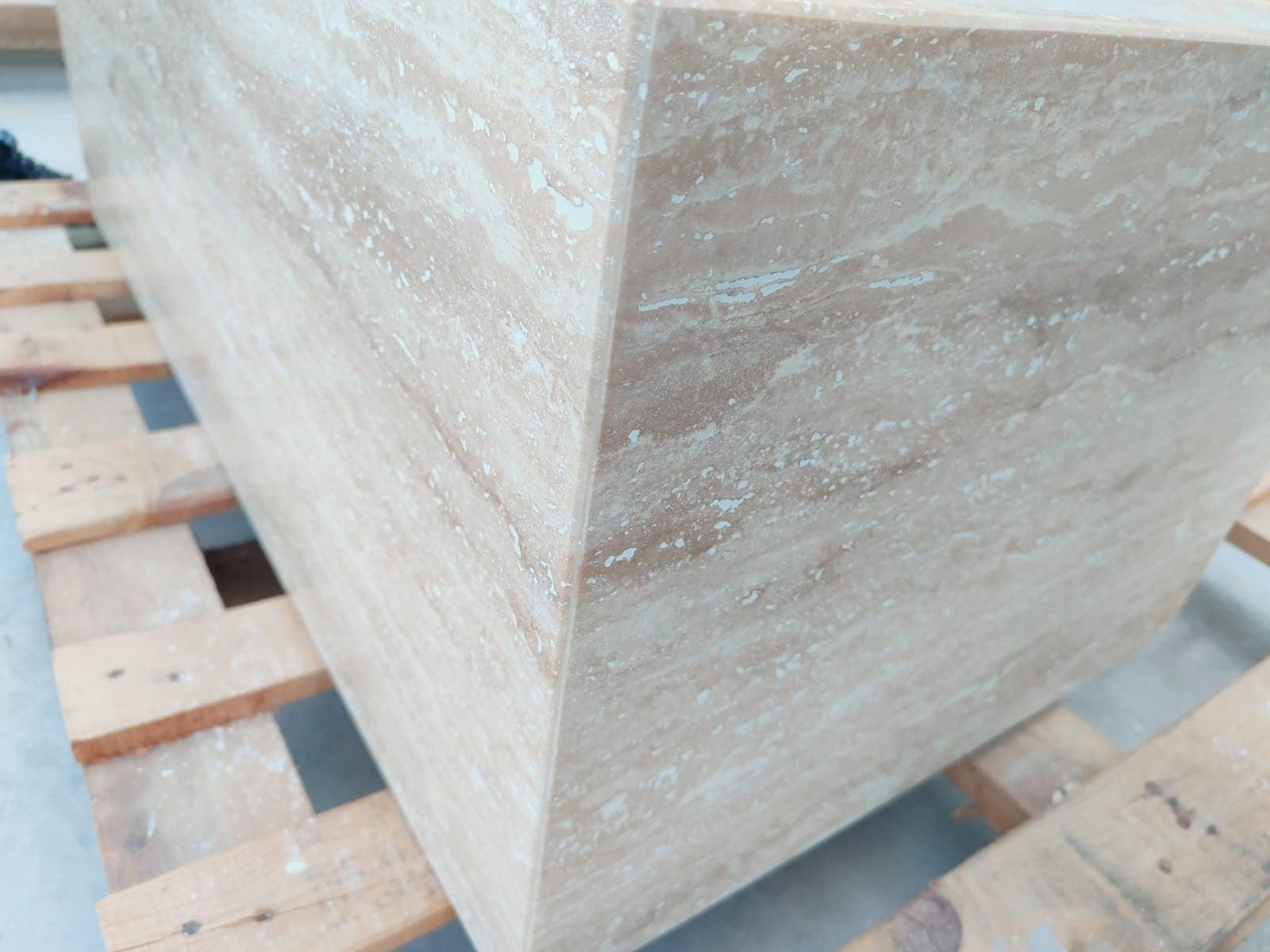 Rectangular Travertine Coffee Table, Modern Coffee Table, Natural Stone