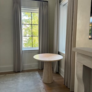 Travertine Plinth Coffee Table , vintage Coffee Table, travertine End Table , Custom Table, unique table