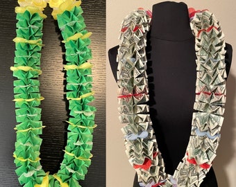 RUSH Custom Leis for graduation, birthdays, baby showers, weddings, retirements, promotions and any occasions