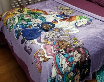 Rainbow Brite and Friends - Velvet Blanket