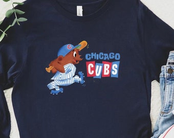 Chicago Cubs Shirts Gifts for Cubs Fans Long Sleeve Shirts for Die-Hard Cubs Fans and Baseball Lovers