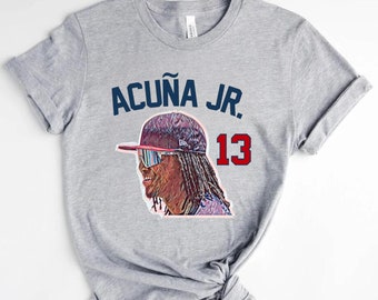 Ronald Acuña Jr T-Shirt Perfect Gifts for Atlanta Braves Fans & Baseball Game Outfits