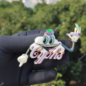 Colgante de nube de diamantes de moissanita VVS, colgante de nube helada, colgante de nube con busto caído, colgante de nube de hip hop para él