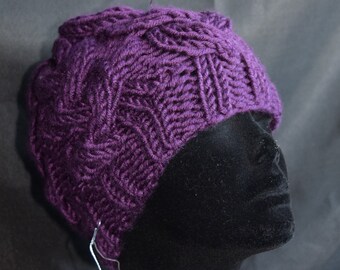 Gorro Beanie de ochos grueso