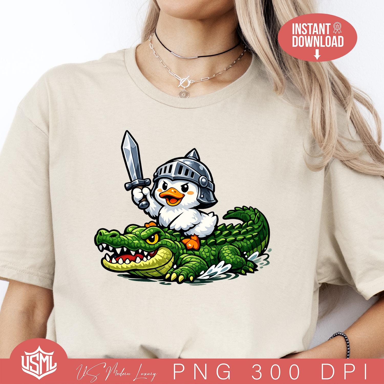 Knight Riding Alligator Duck Knight Riding Alligator PNG: Fantasy Animal Warrior Clipart ...