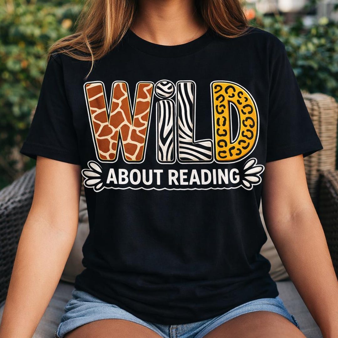 Wild About Reading Safari Animal Print PNG, Jungle Reading Teacher ...