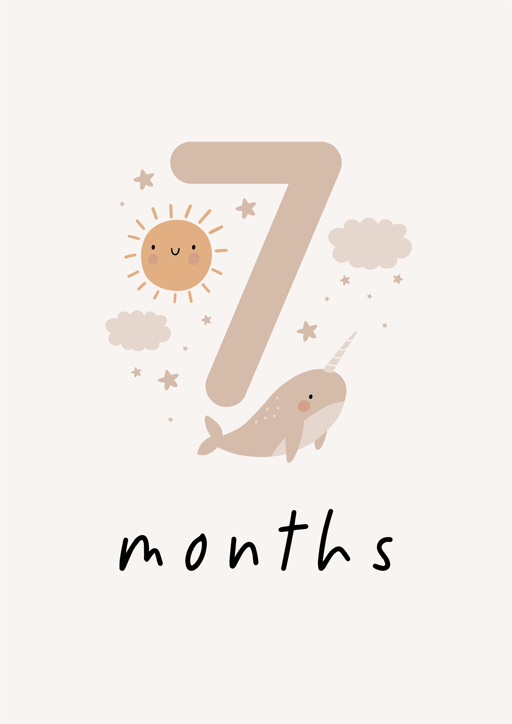 Monthly Milestone Cards Boho Printable Monthly Milestone - Etsy