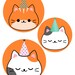 Cats in Hats - Printable Party Décor - Etsy