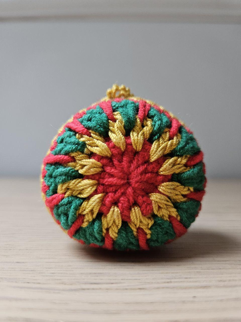 Christmas Hand Chrochet Ethnic Pattern Bauble - Etsy