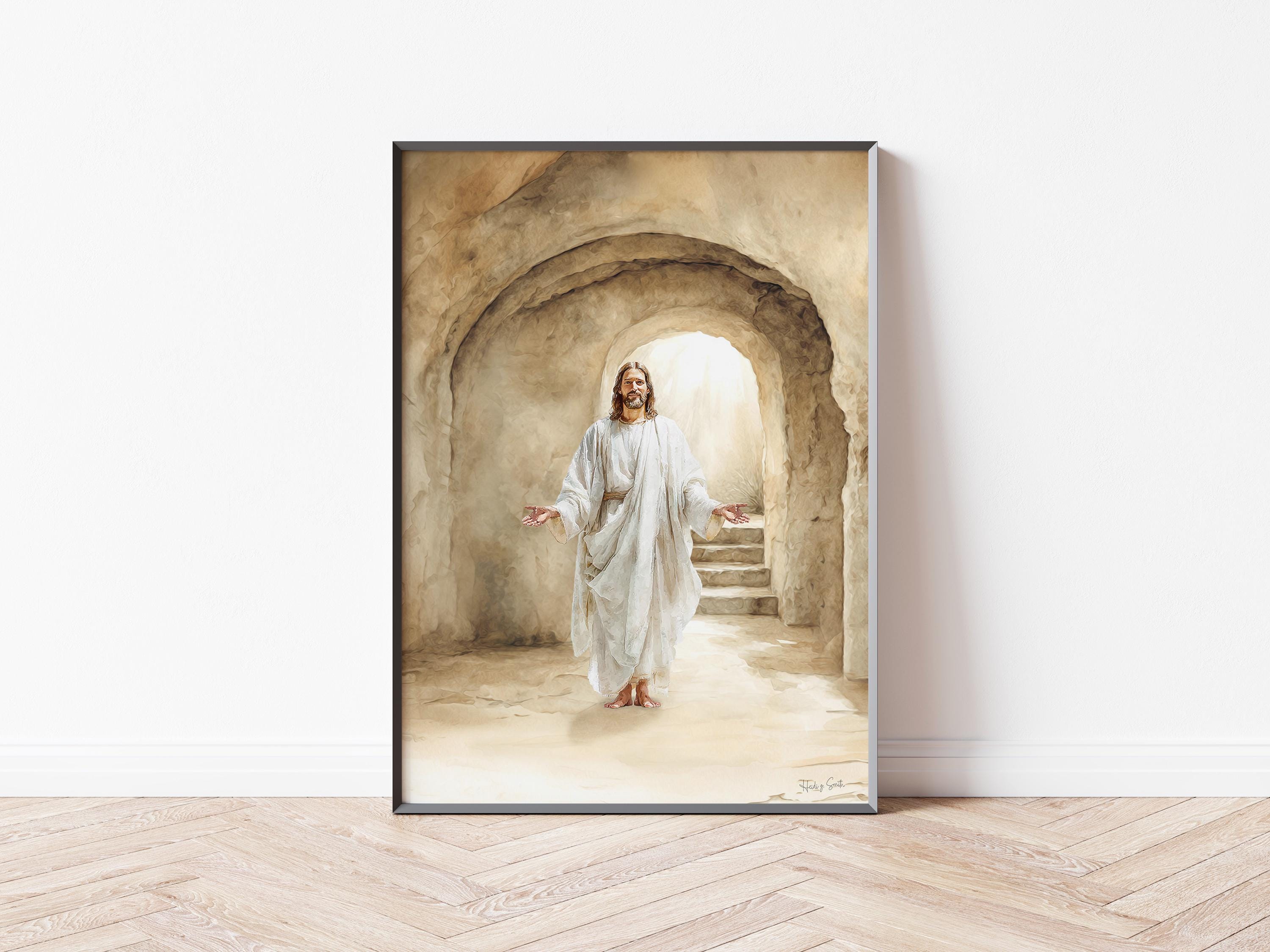 Risen Jesus Christ Art Print – Easter Resurrection Decor (digital ...