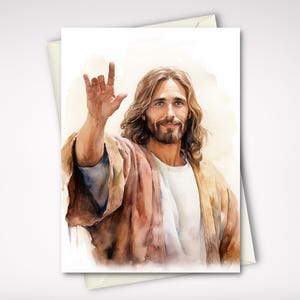 Pacchetto di 10 biglietti d'auguri in lingua dei segni ASL "Gesù tu", con scritta "Ti amo", con scritta "Gratitudine", regalo di compleanno in bianco.