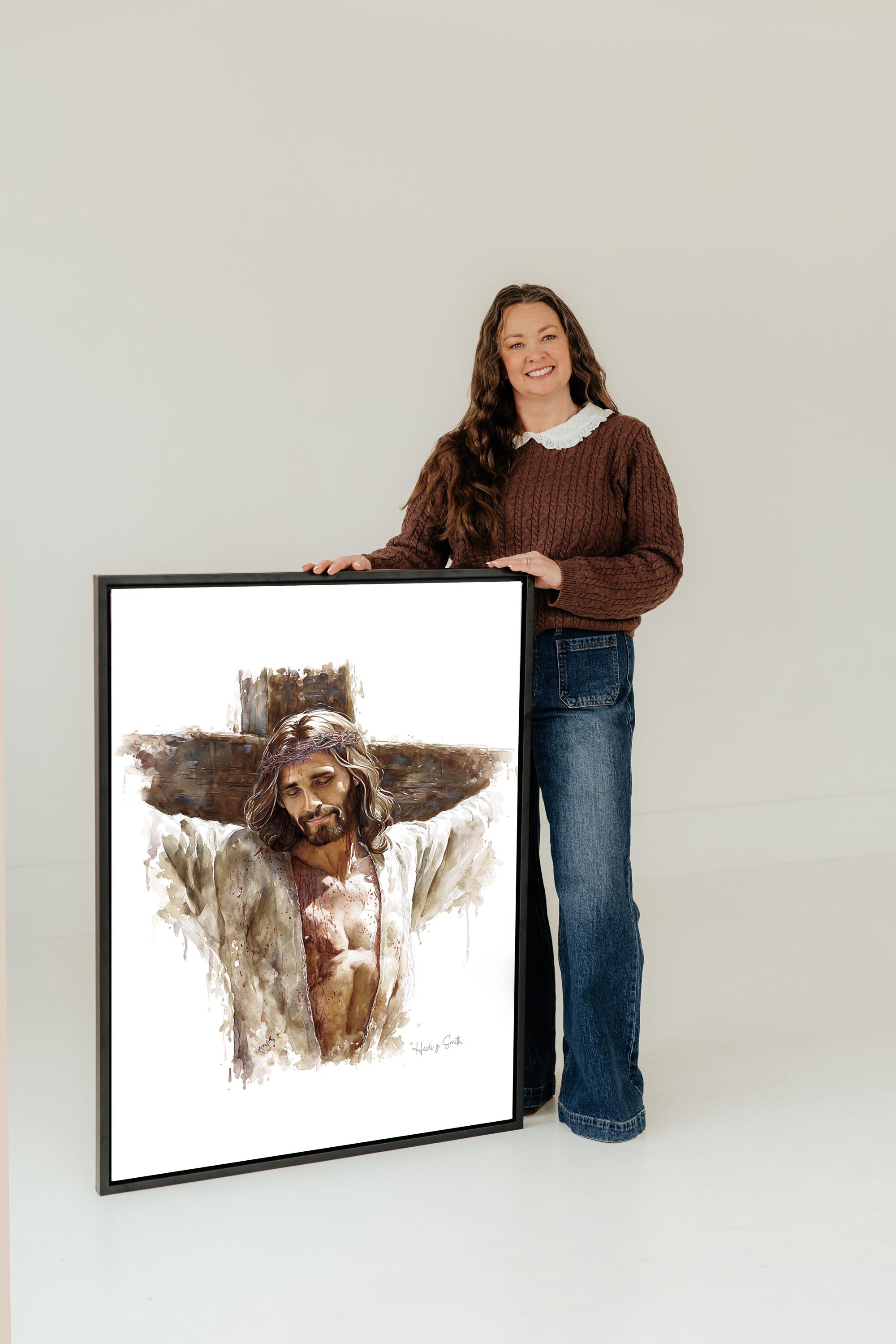 Jesus on the Cross Wall Art | Crucifixion Christian Print | Good Friday ...