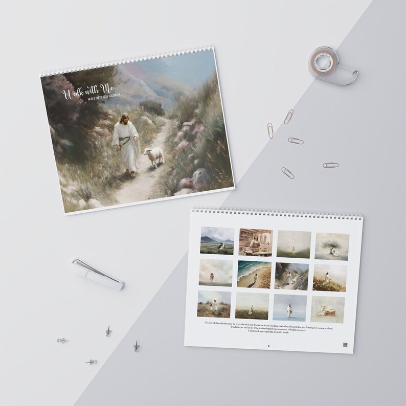 Jesus Wall Calendar 2026 | Religious Art Monthly Calendar, Christian ...