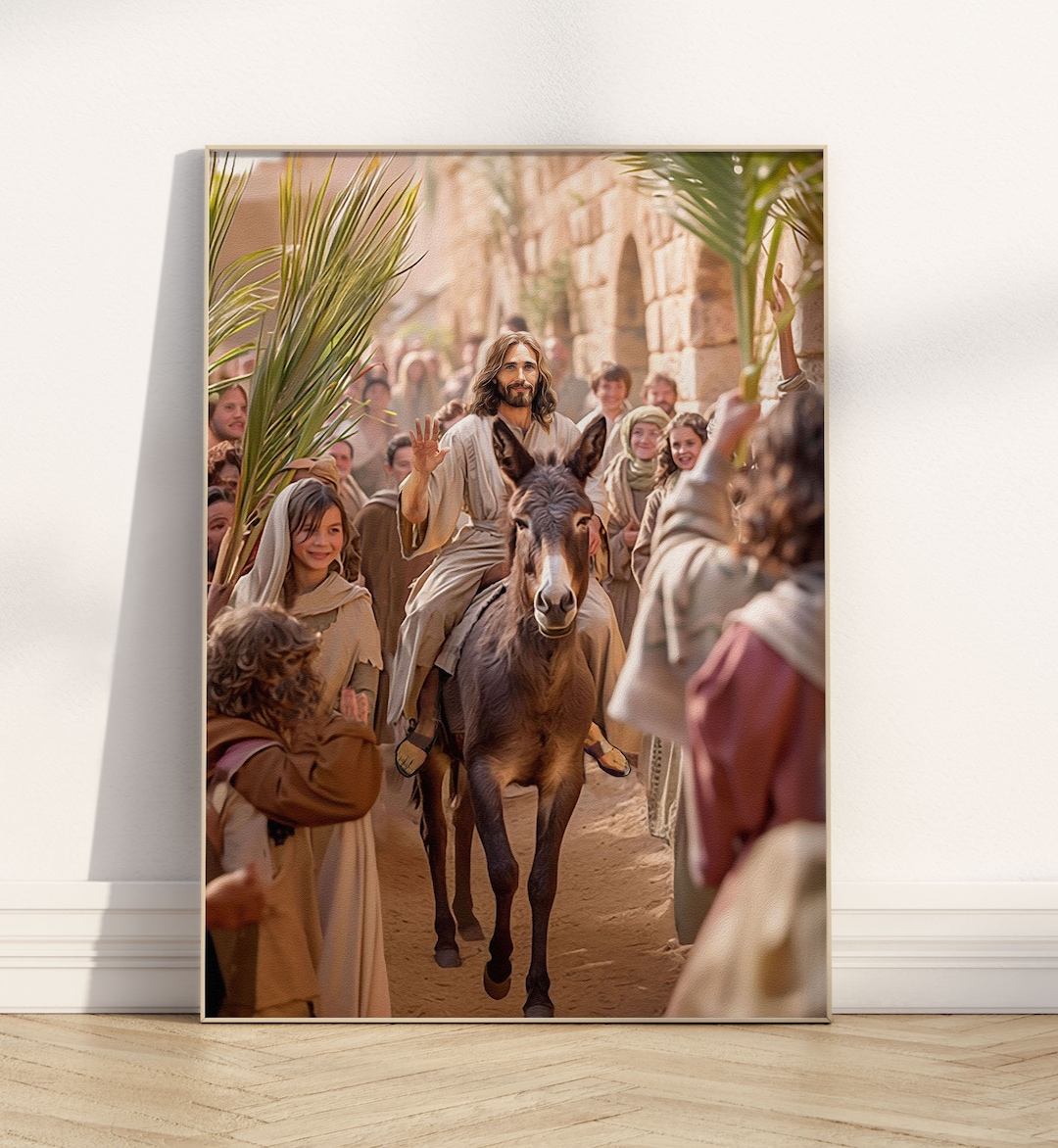 Jesus Christ's Triumphal Entry Into Jerusalem, Palm Sunday, Christ ...
