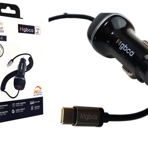 Mgbca Sonic Fast USB-C Vehicle Charger Cable For Galaxy S24 Series,51w PD QC 3.0