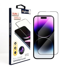 Mgbca Dura Shield Screen Protector For iPhone 15 Pro Max , Breakless 3D Full Coverage Tempered Glass , 9H+ (5X Stronger) Ultra HD Clear View