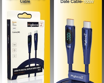 Mgbca Sonic Fast Charge USB-C Cable For Motorola Moto Stylus 5G 2022/2021, 100W Display