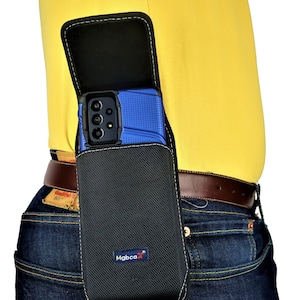 Mgbca Nylon Phone Holster Pouch For Galaxy A54,A53 A52 A42 5G , Belt Loop And Clip Holder, Compatible W/ Slim-Fit Or Bulky Case