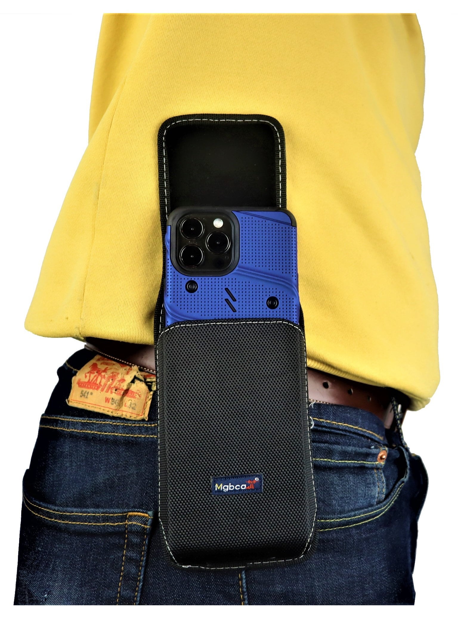 Mgbca Nylon Rugged Phone Holster Pouch for iPhone 16/15 Pro Max /14/13