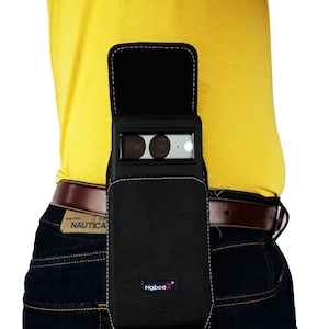 Mgbca Nylon Phone Holster For Google Pixel 8 6 7 Pro,  Belt Clip Holder with Belt Loop, Compatible W/ (Otterbox) Defender Commuter Case On