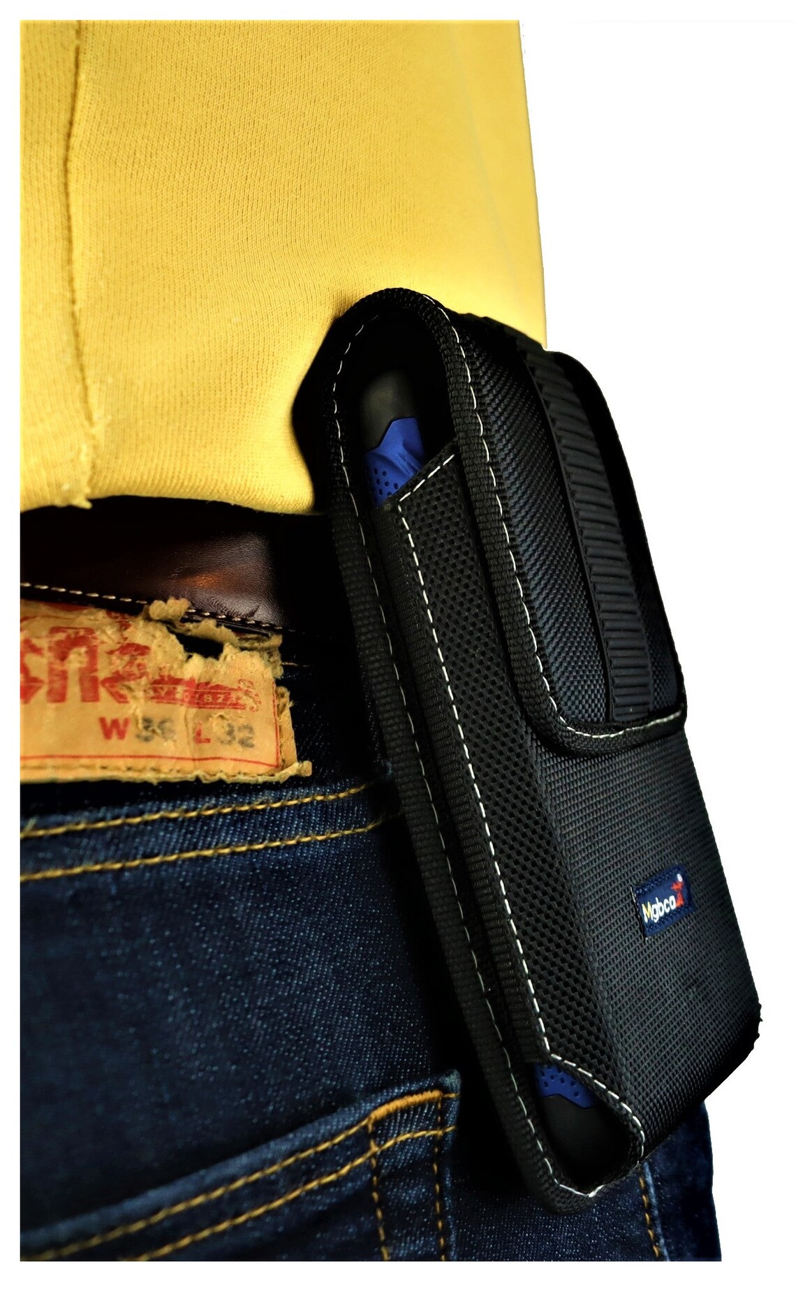 Mgbca Nylon Rugged Phone Holster Pouch for iPhone 16/15 Pro Max /14/13