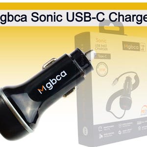 Mgbca Sonic Type-C Car Charger For Motorola Moto Stylus 5G, PD QC 3.0 Fast 51 Watt