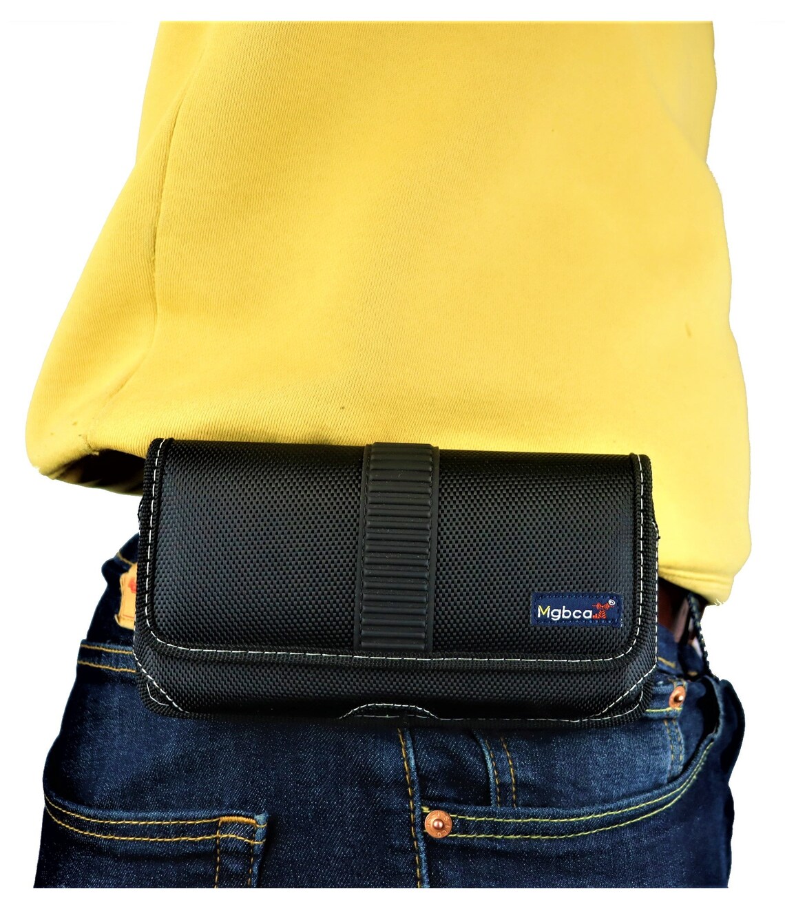 Mgbca Nylon Rugged Phone Holster Pouch for iPhone 15 Pro Max /14/13/12