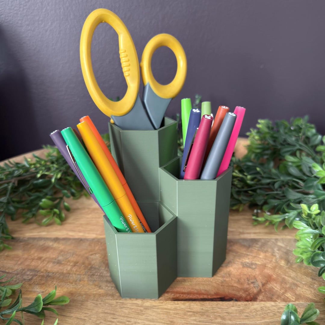 Octagonal Holder Octagonal 3-tier Pen Holder - Etsy
