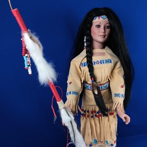 Kinnex Collections Native American Indian Porcelain Doll - Princess Limited Edition Collectible Doll