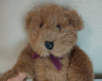 Vintage Boyds Teddy with Pink Hands and Feet 7"